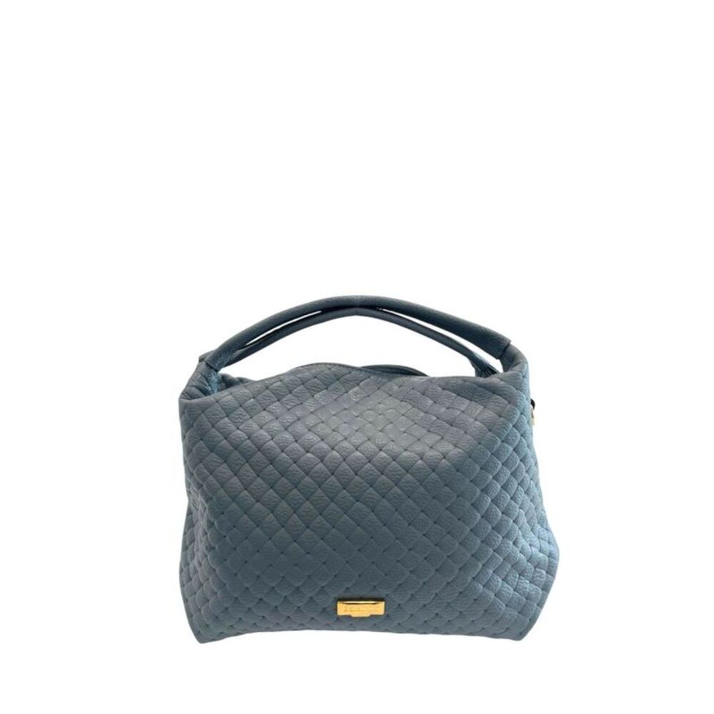 Baldinini Trend Blue Leather Women Women's Handbag